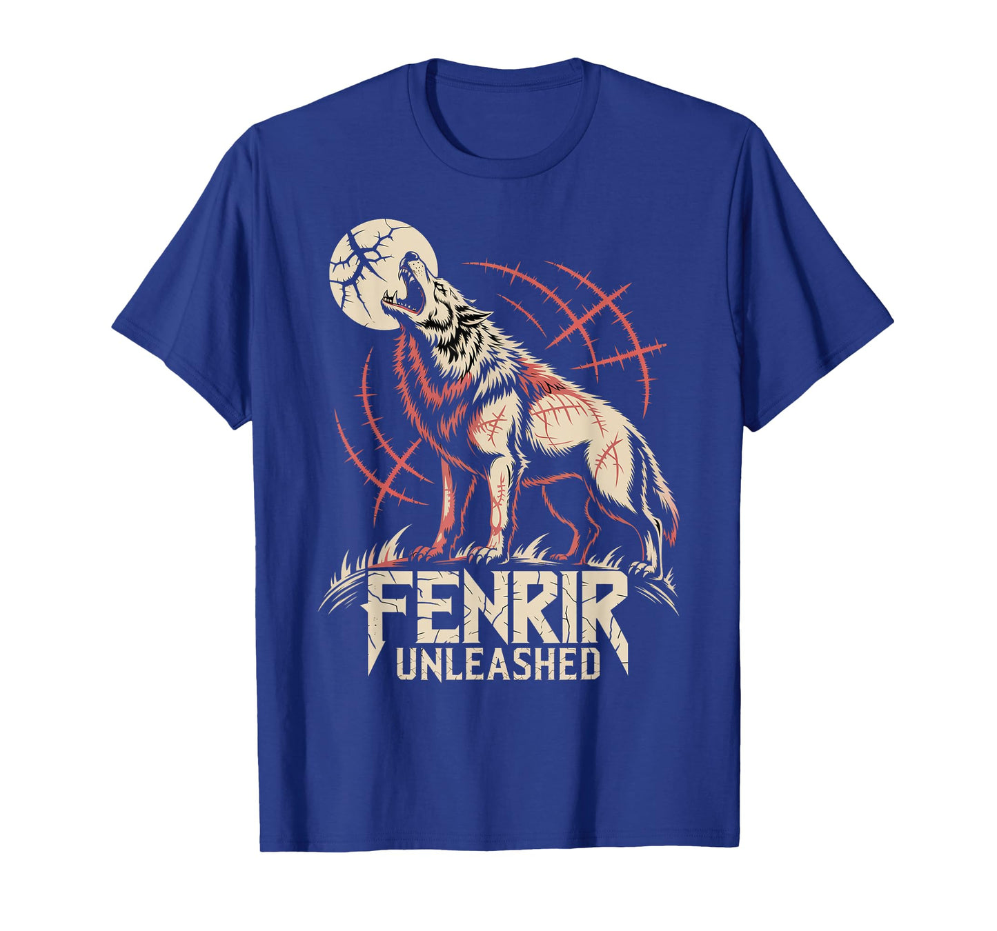 Odins Fenrir Wolf Norse Mythology Celtic Howling Wolf T-Shirt