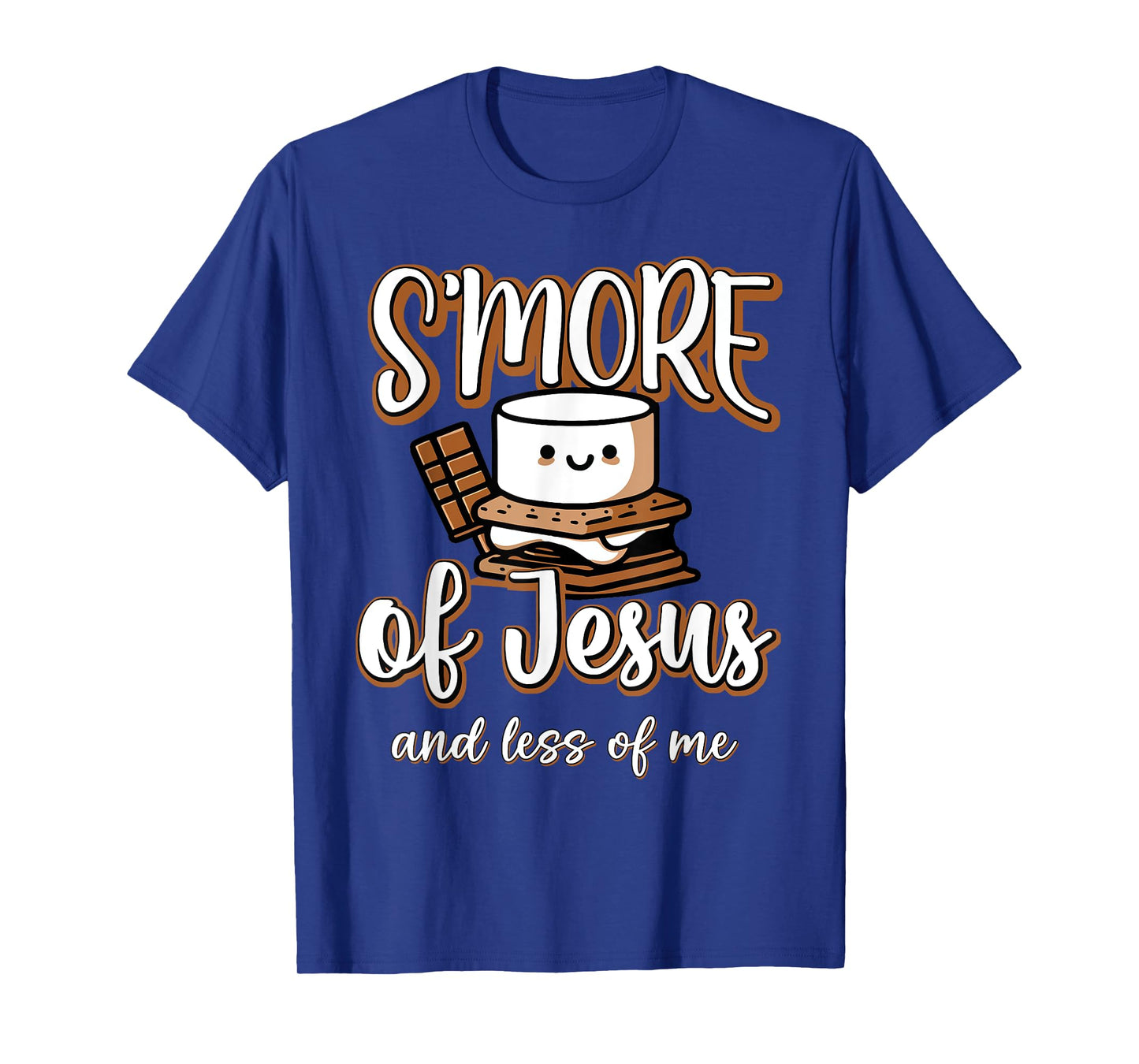 Retro S'more Of Jesus And Less Of Me Christian Camping Quote T-Shirt