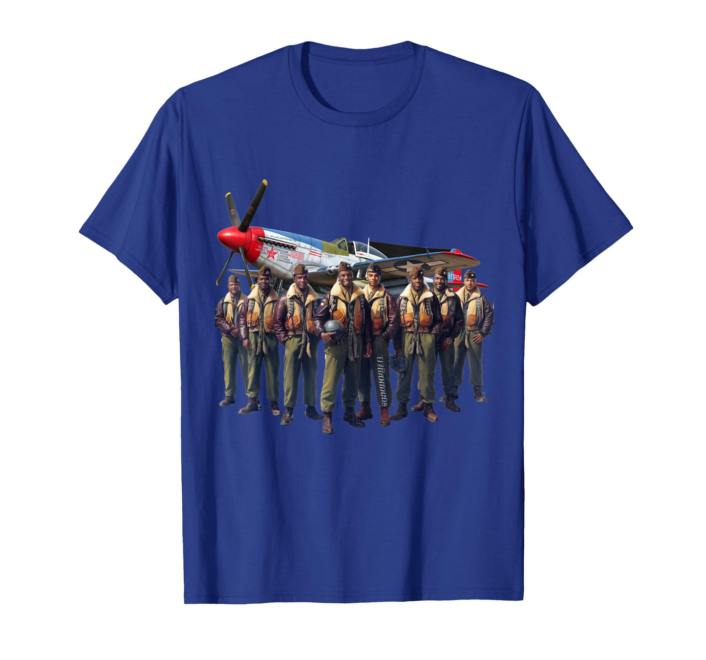 Retro Black Airmen Black History World War 2 Tuskegee Pilots T-Shirt