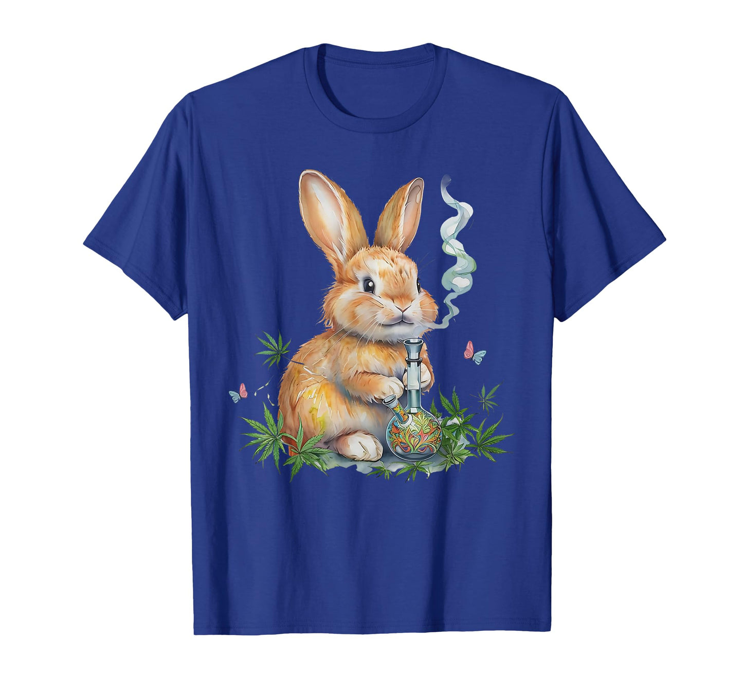 Happy 420 Easter Day Bunny Smoking Weed Marijuana Funny 420 T-Shirt