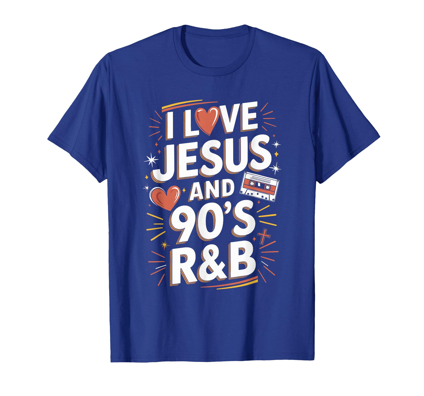 I Love Jesus and 90s RNB Quote Design T-Shirt