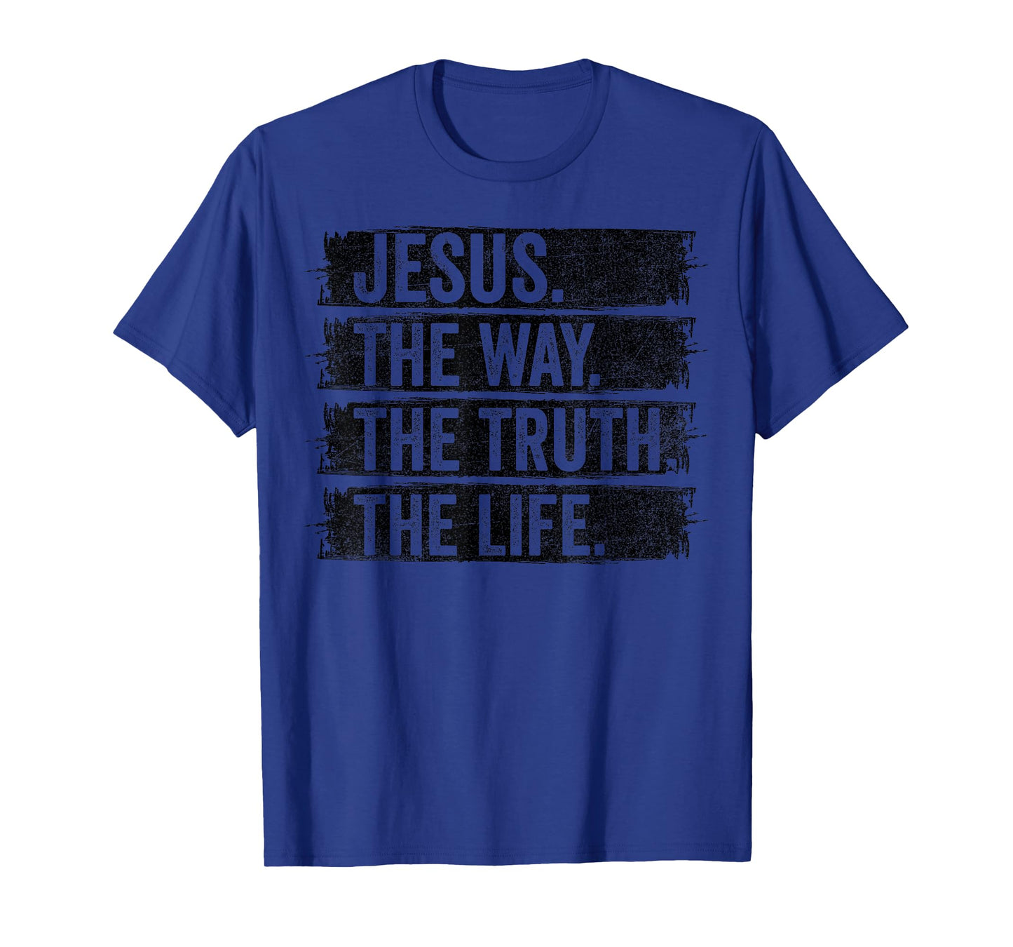 Jesus The Way Truth Life Vintage Christian Worship Retro T-Shirt