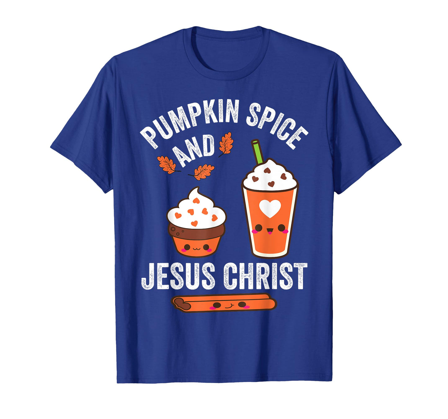 PUMPKIN SPICE AND JESUS CHRIST WOMENS FALL CHRISTIAN LOVERS T-Shirt