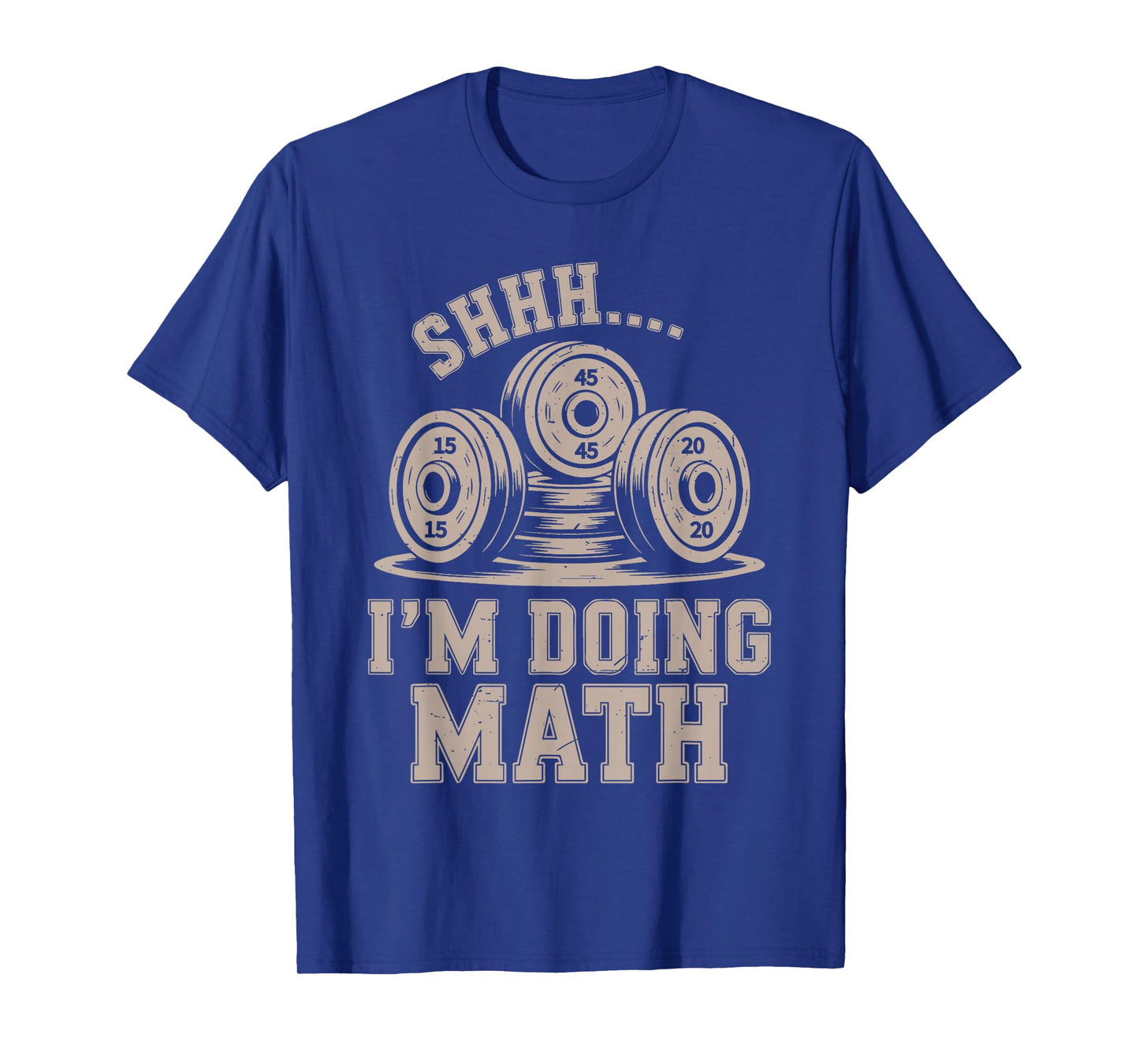 Shhh I'm Doing Math Funny Christian Gym Workout Jesus Women T-Shirt