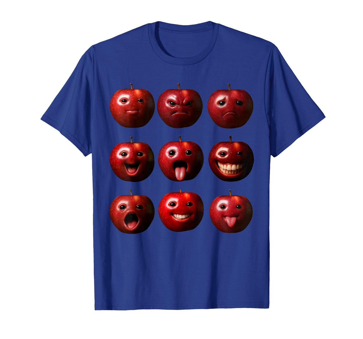 Funny Silly AI Apple gen z Meme BrainRot Humor Fruit Lovers T-Shirt