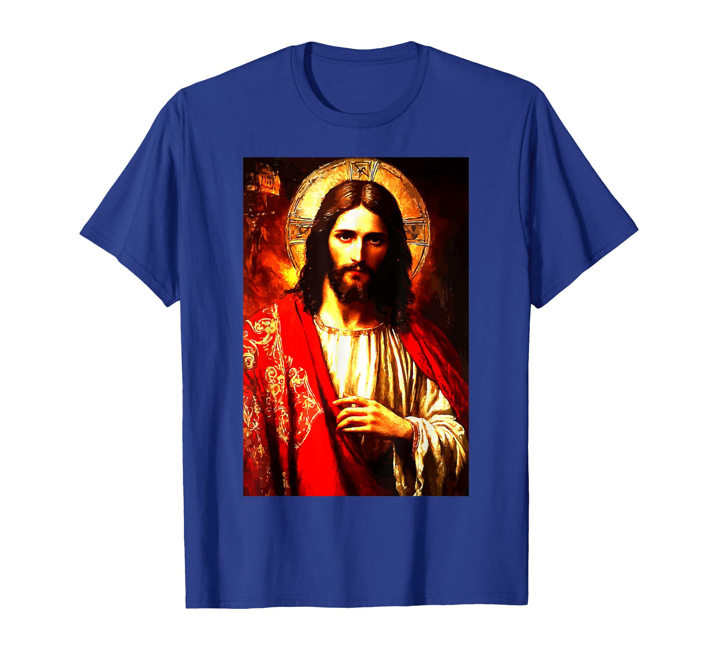 Jesus Christ Messiah Portrait Eastern Orthodox Painting T-Shirt