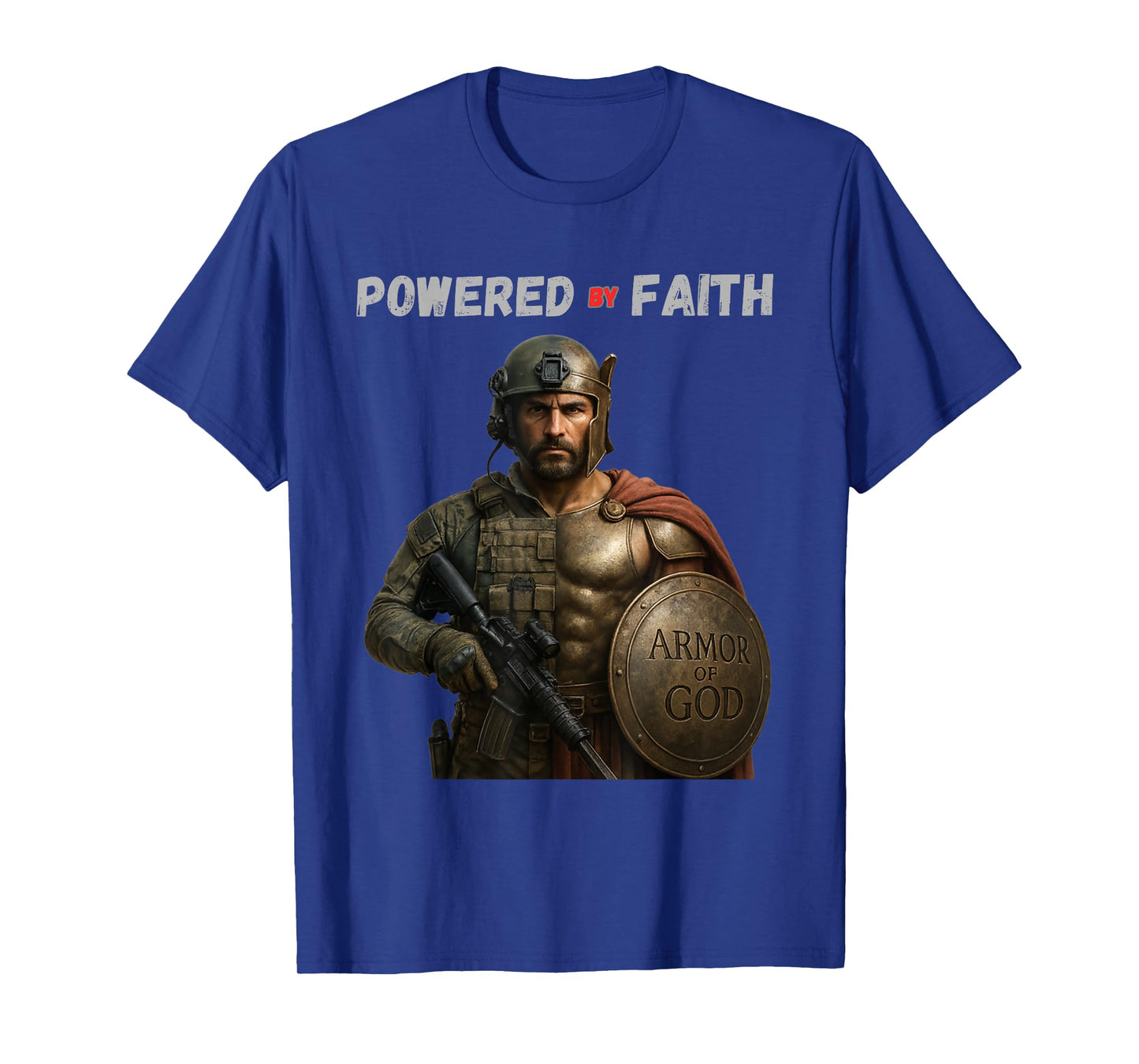 Powered by Faith β A declaration of strength T-Shirt