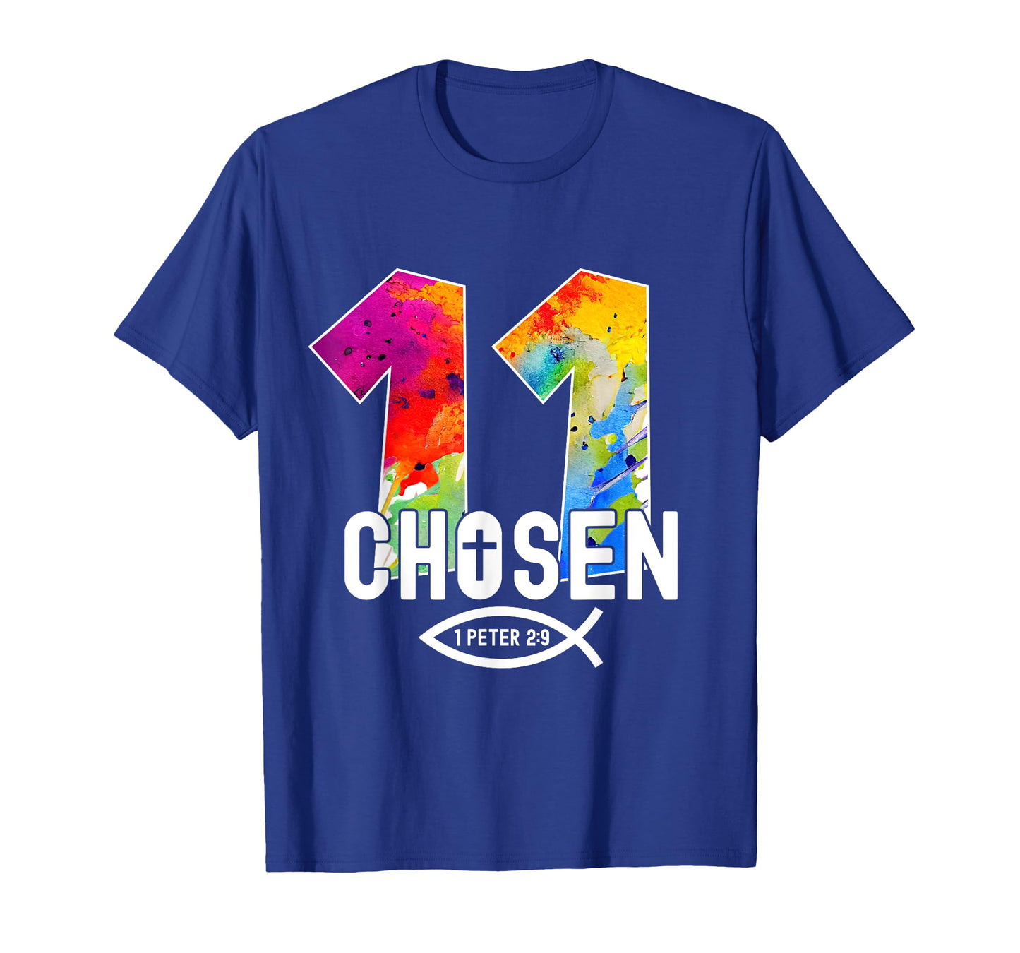 Chosen 11 Religious 11 Years Jesus 11TH Birthday T-Shirt