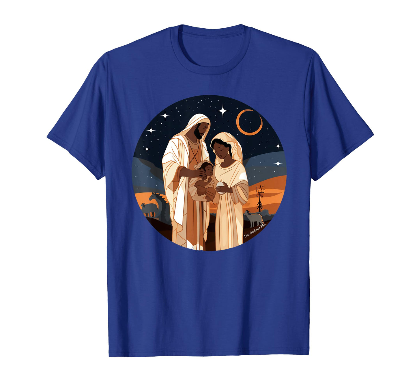 Jesus Is The Reason For The Season Afro Black Nativity Scene T-Shirt