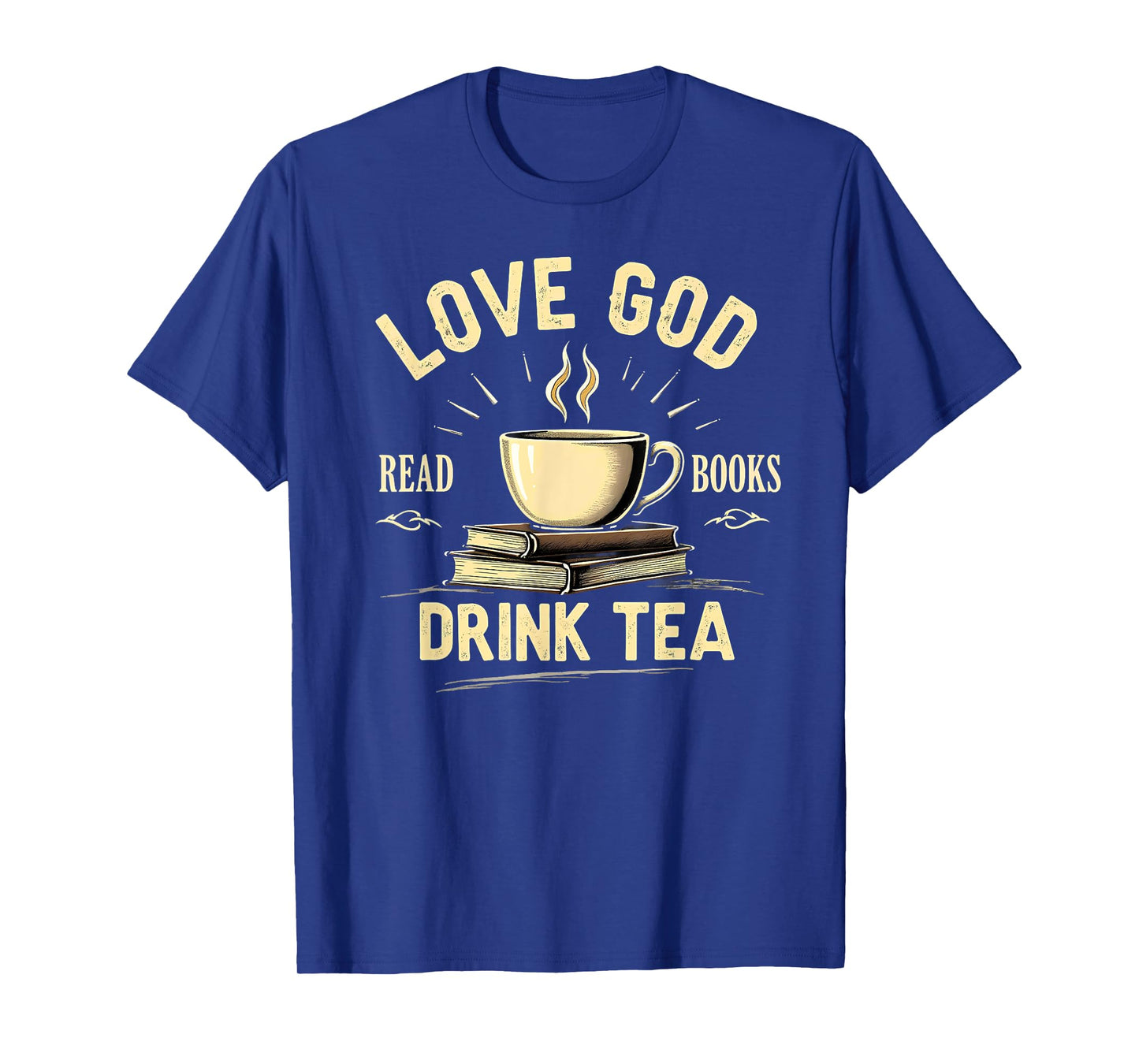 Christian Bookworm Love God Read Books Drink Tea T-Shirt