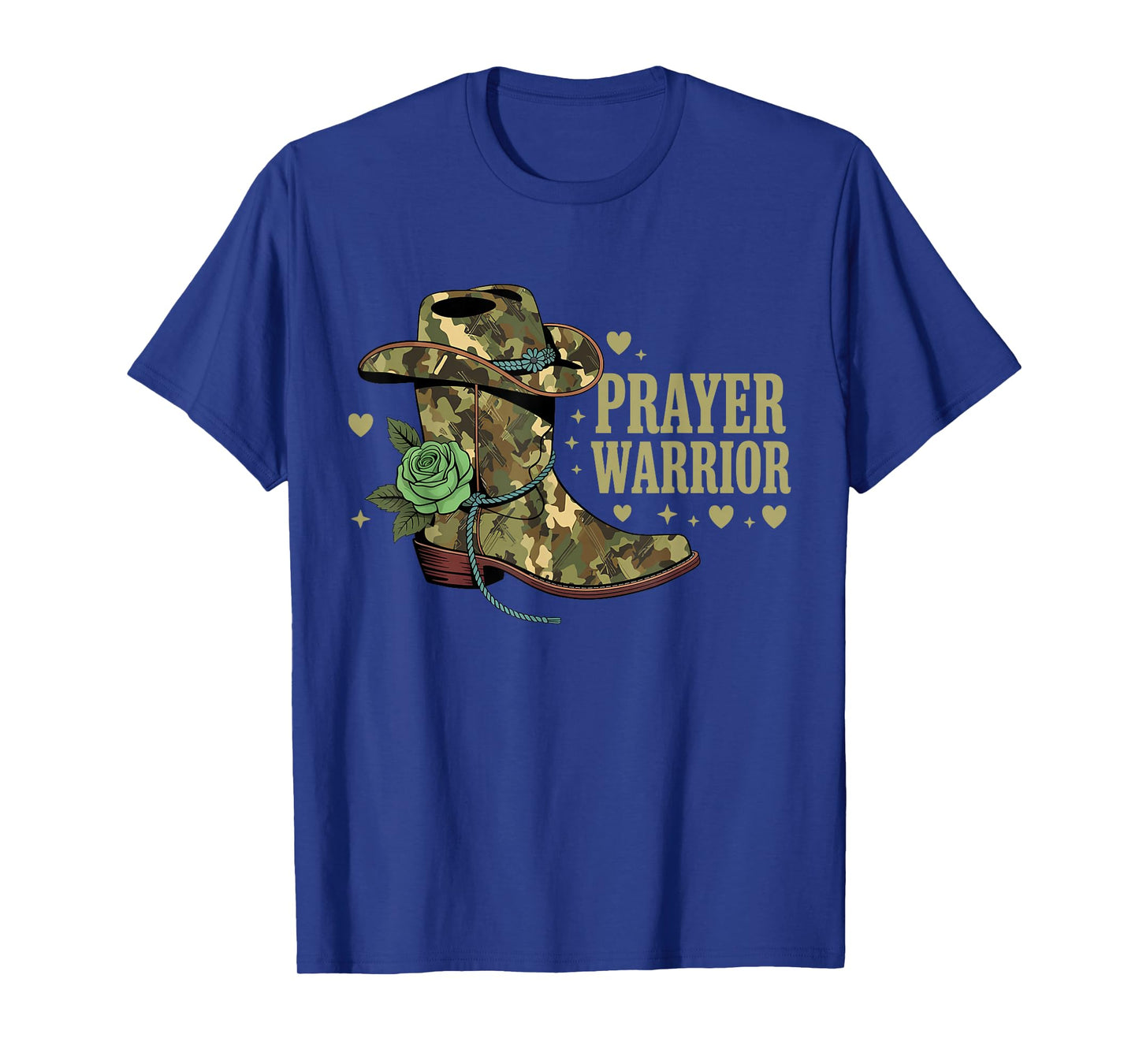 Boots Hat Prayer Warrior Faith God Jesus Christian Western T-Shirt