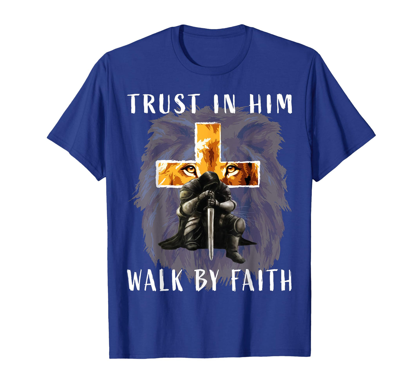 Trust Walk by Faith Christian Religious Sayings Graphic Men T-Shirt