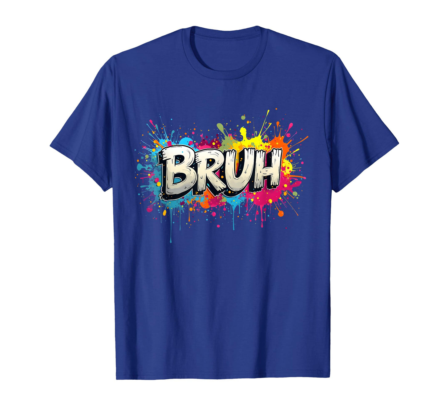 Bruh Meme Funny Saying Teens Graffiti Aesthetic Kids Boys T-Shirt