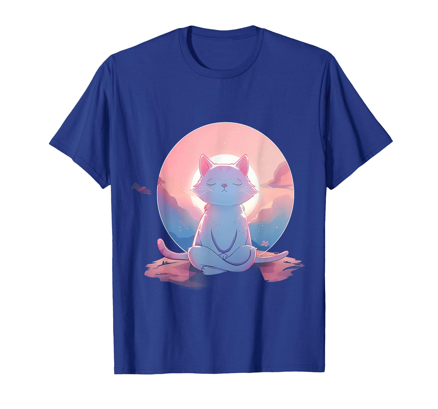 Meditation Cat Hindu Spiritual Zen Buddha Buddhist Yoga T-Shirt for Men Women Kids