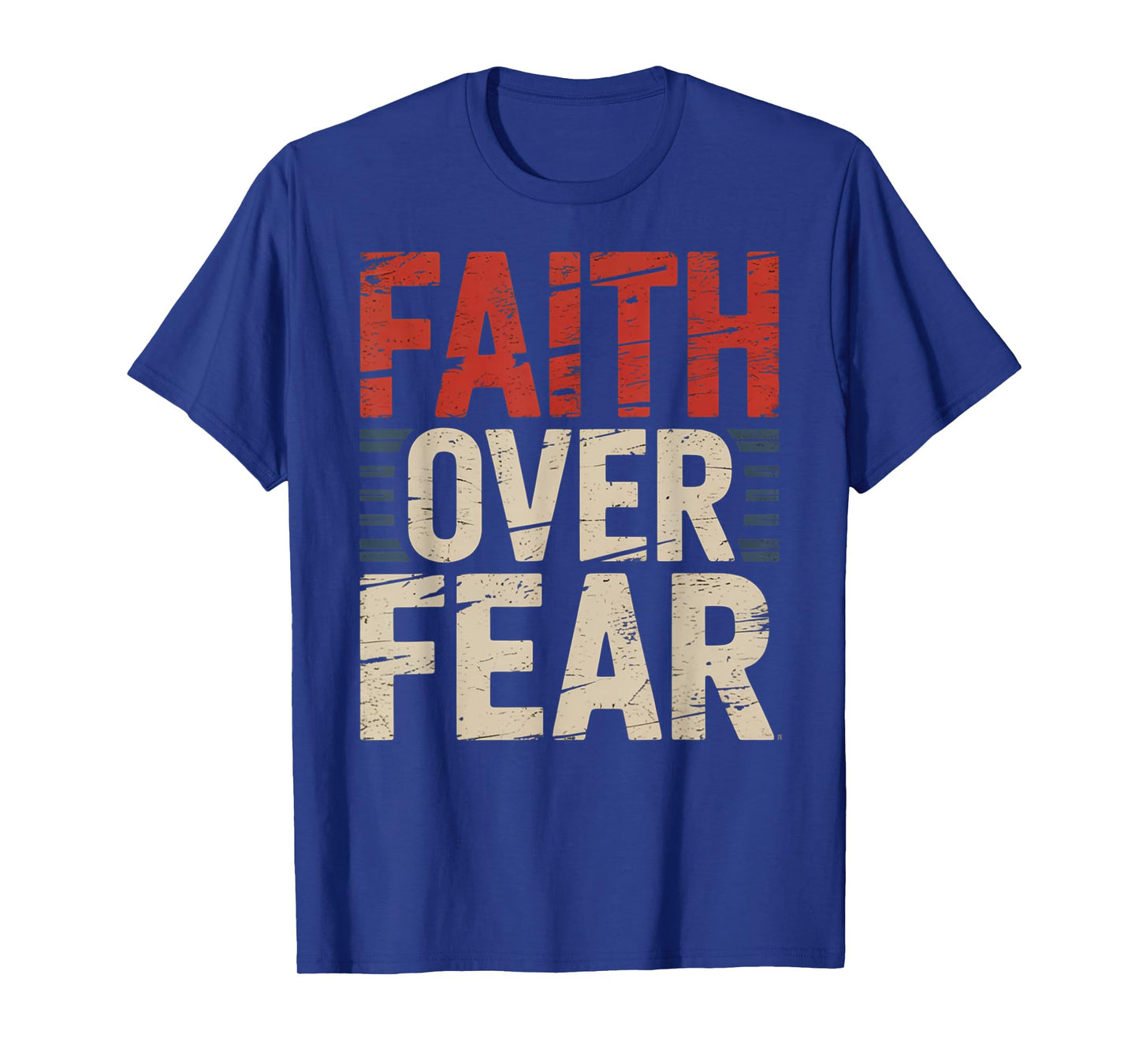 America Pride US Flag Faith Over Fear Prayer T-Shirt