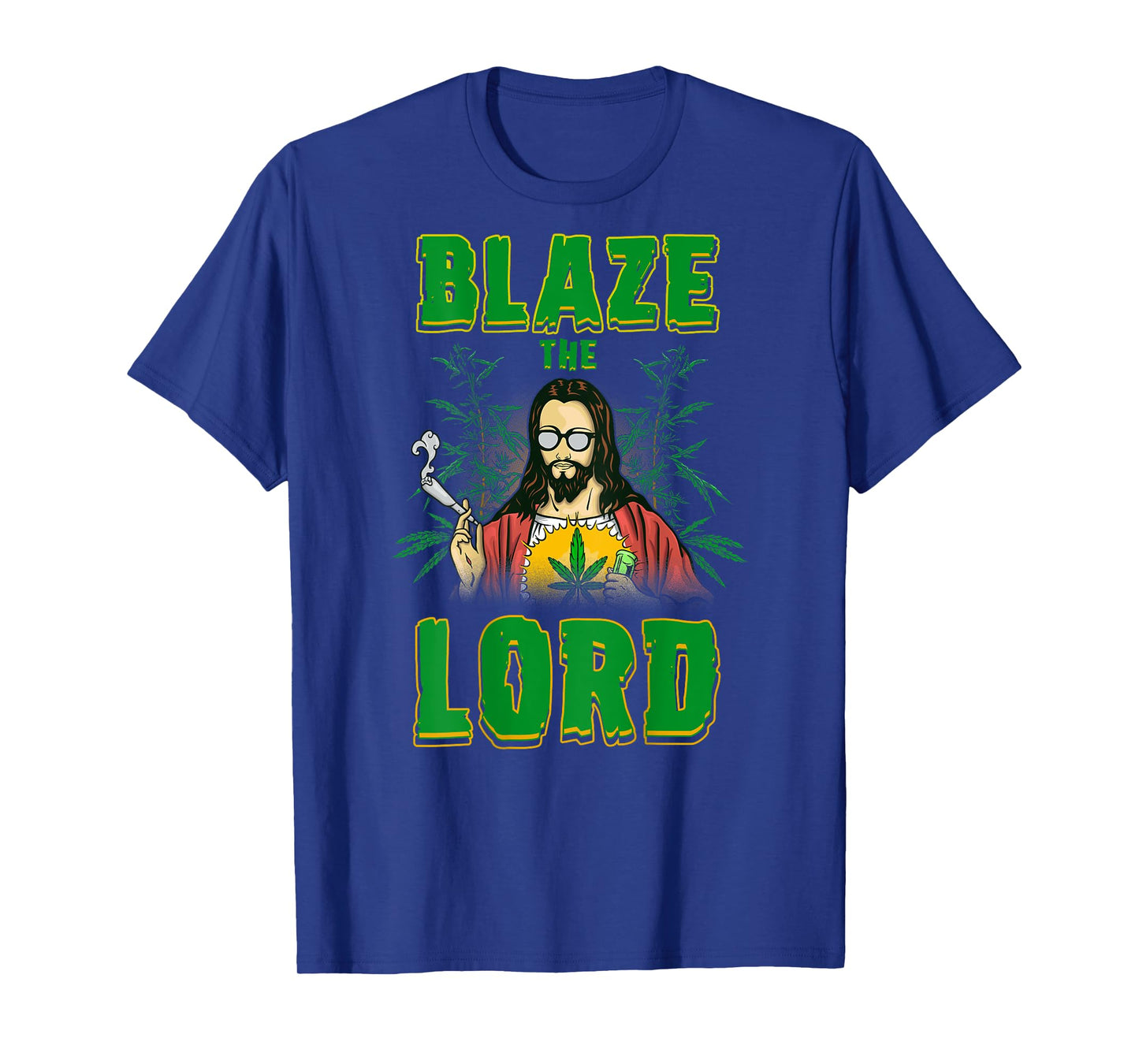 CBD Cannabis Jesus Shirt Blaze The Lord Funny AF 420 Weed