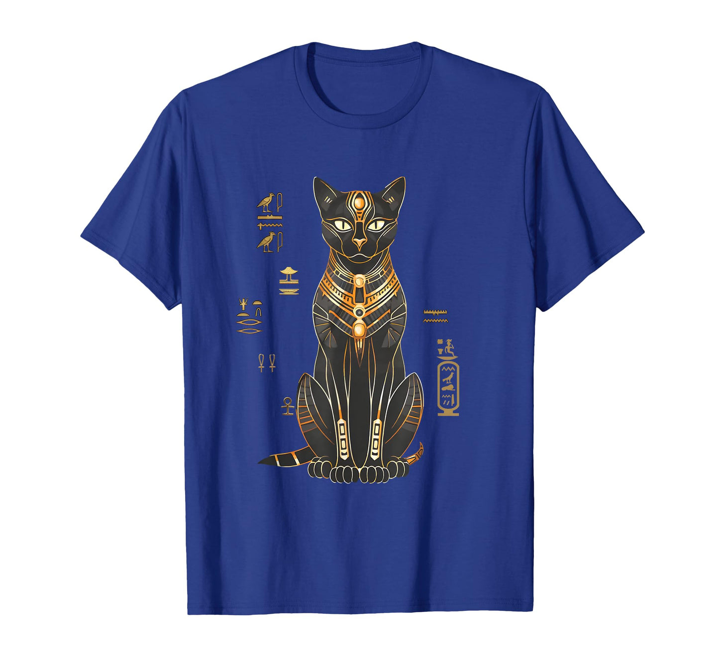 Bastet Ancient Egypt Cat God Hieroglyphic Egyptian History T-Shirt