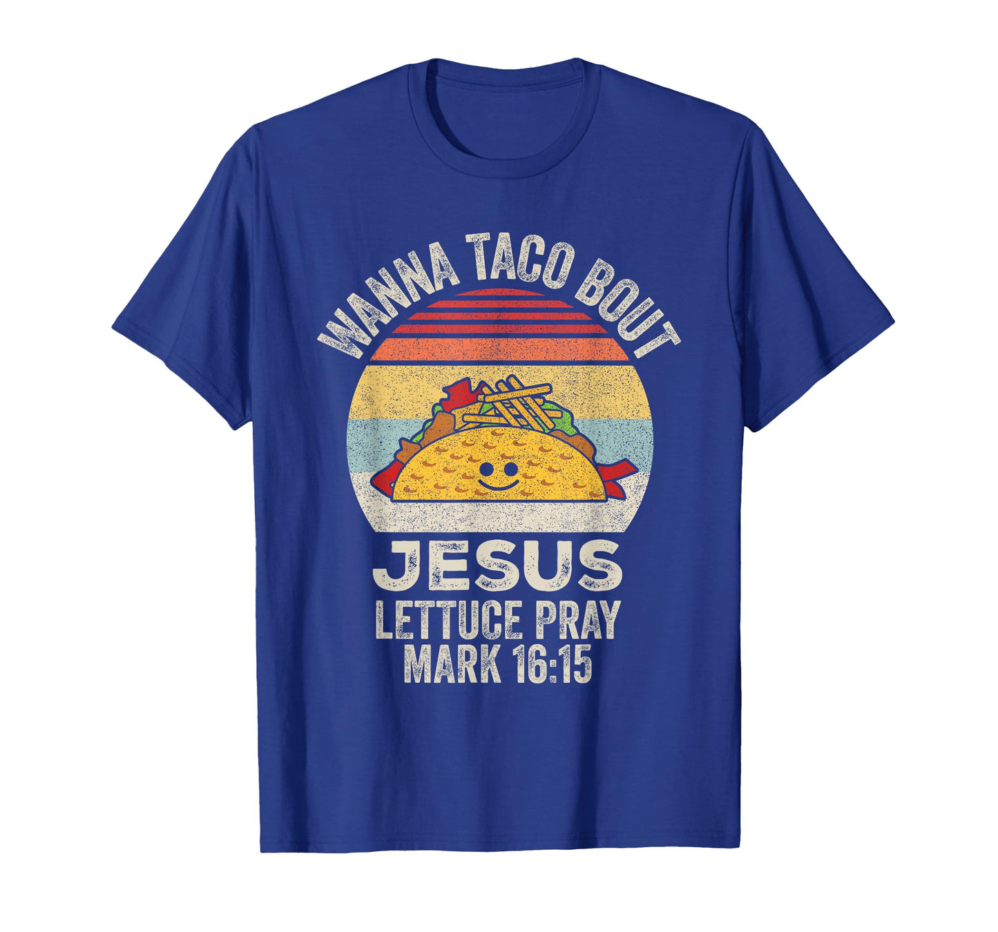 Vintage Retro Wanna Taco Bout Jesus Funny Taco Christian T-Shirt