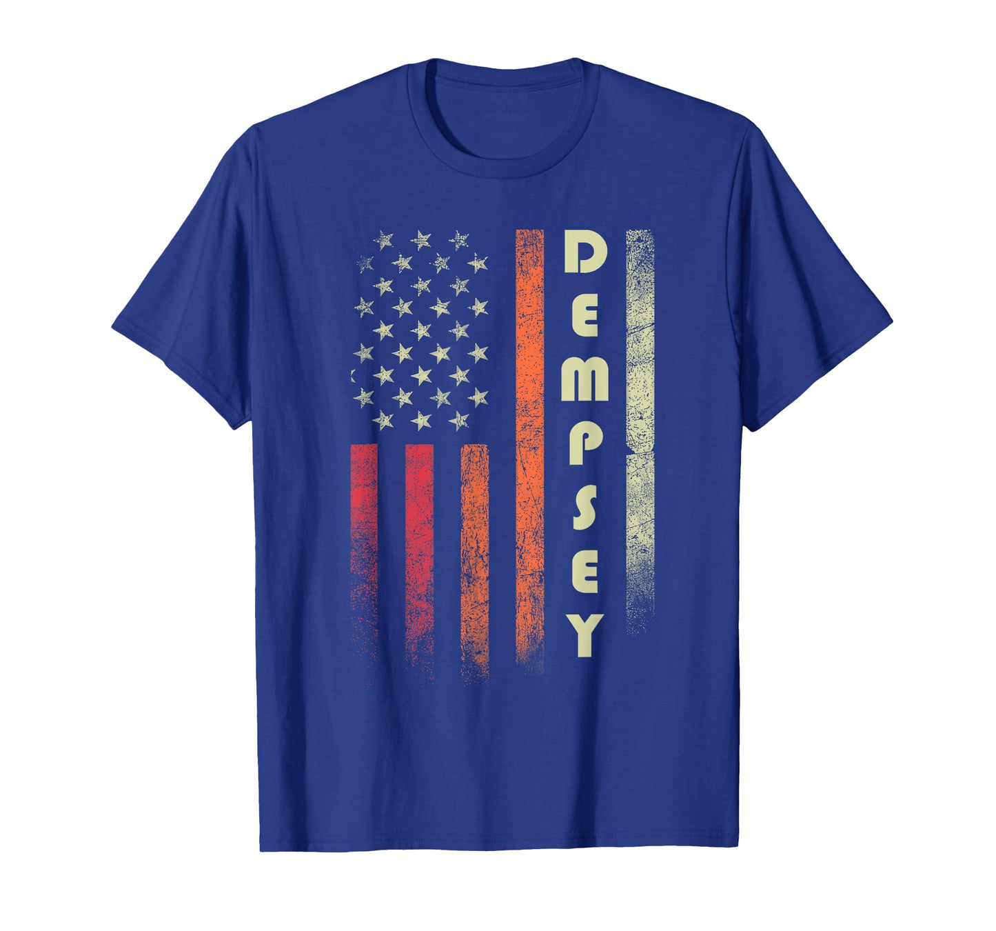 DEMPSEY Surname Funny Retro Vintage Birthday American Flag T-Shirt