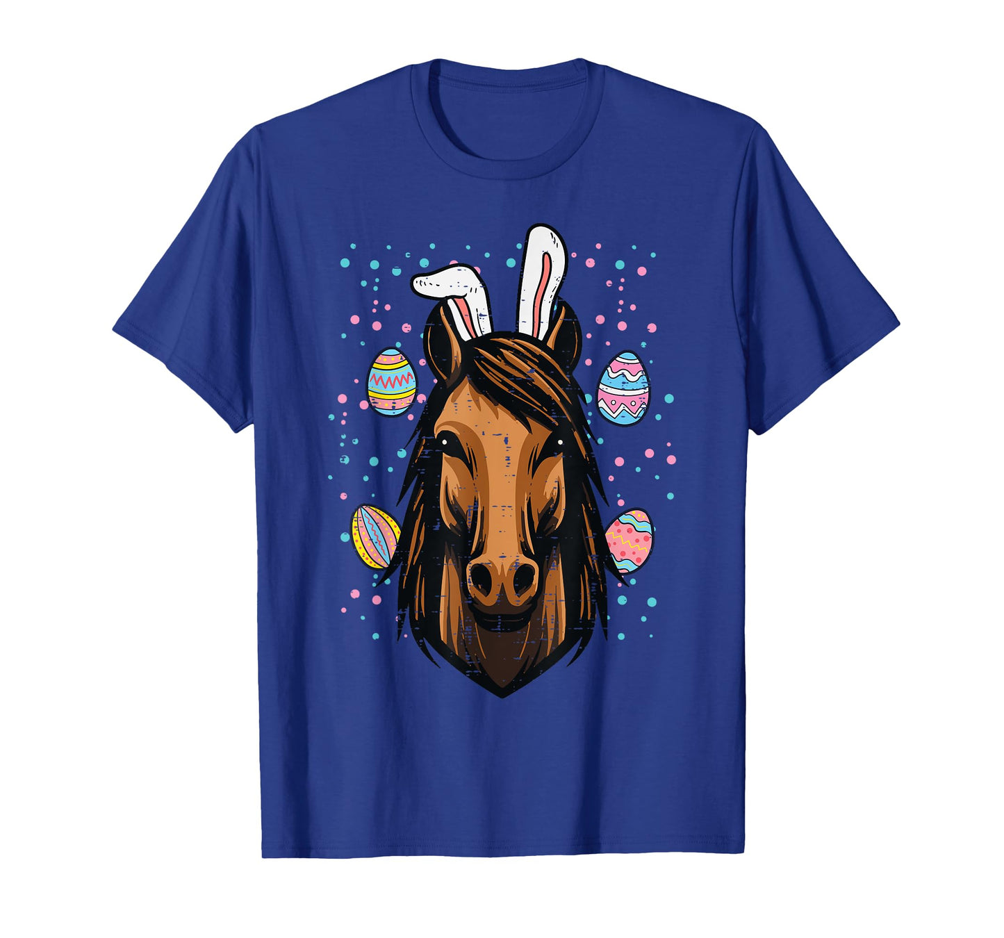 Easter Horse Bunny Ears Equestrian Farm Women Girls Kids Men T-Shirt
