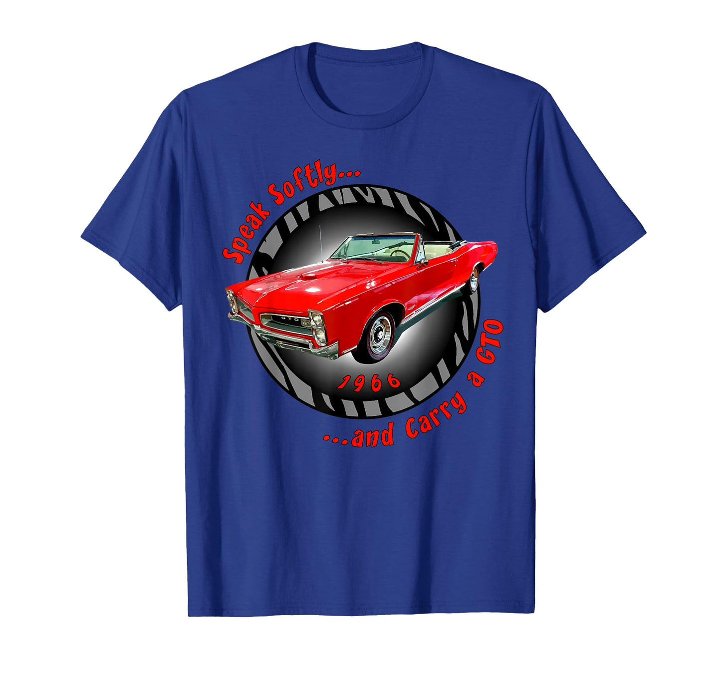 1966 66 GTO Classic Car Old School Muscle Yellow Car T-Shirt
