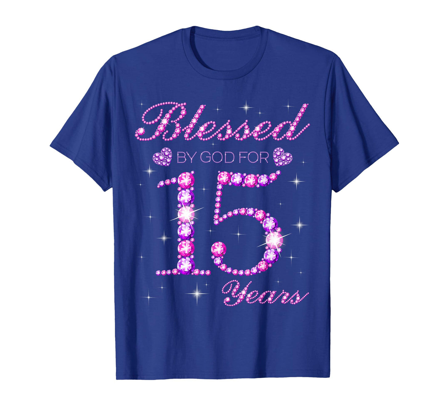 Blessed by God for 15 Years Old 15th Birthday Party T-Shirt
