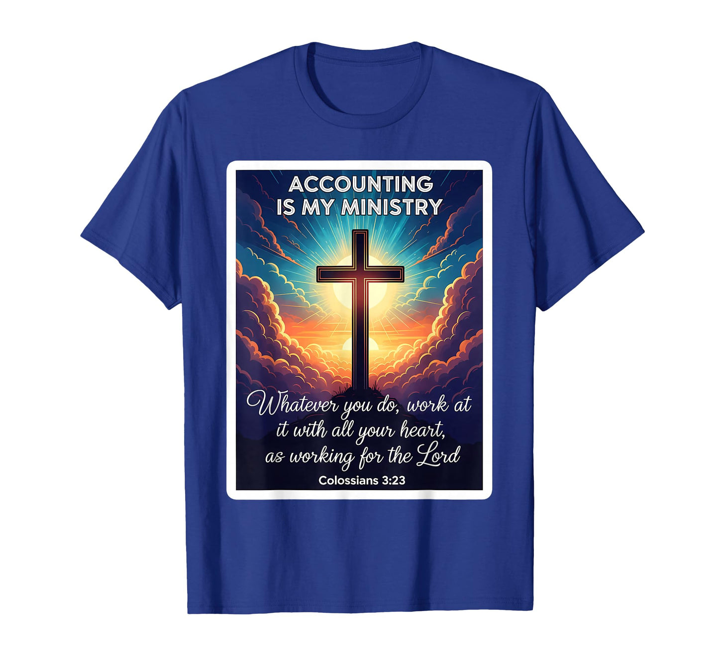 Christian Accountant Accounting is My Ministry Book Keeper T-Shirt