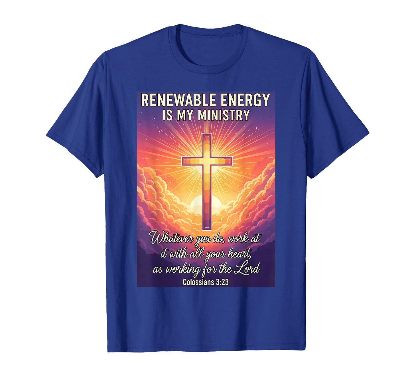 Christian Renewable Energy is My Ministry Specialist Jesus T-Shirt