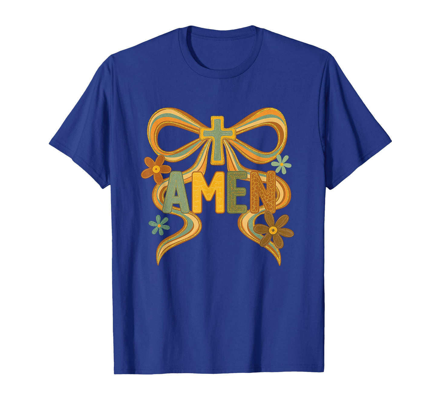 Vintage Floral Amen, Coquette Boho Amen, Floral Bible Verses T-Shirt