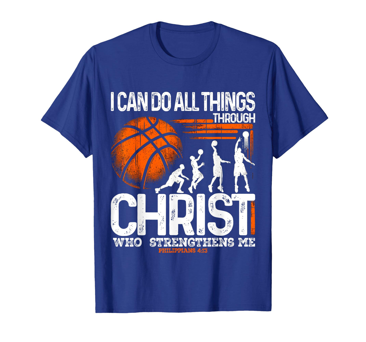 Basketball I can do all things through Christ T-Shirt