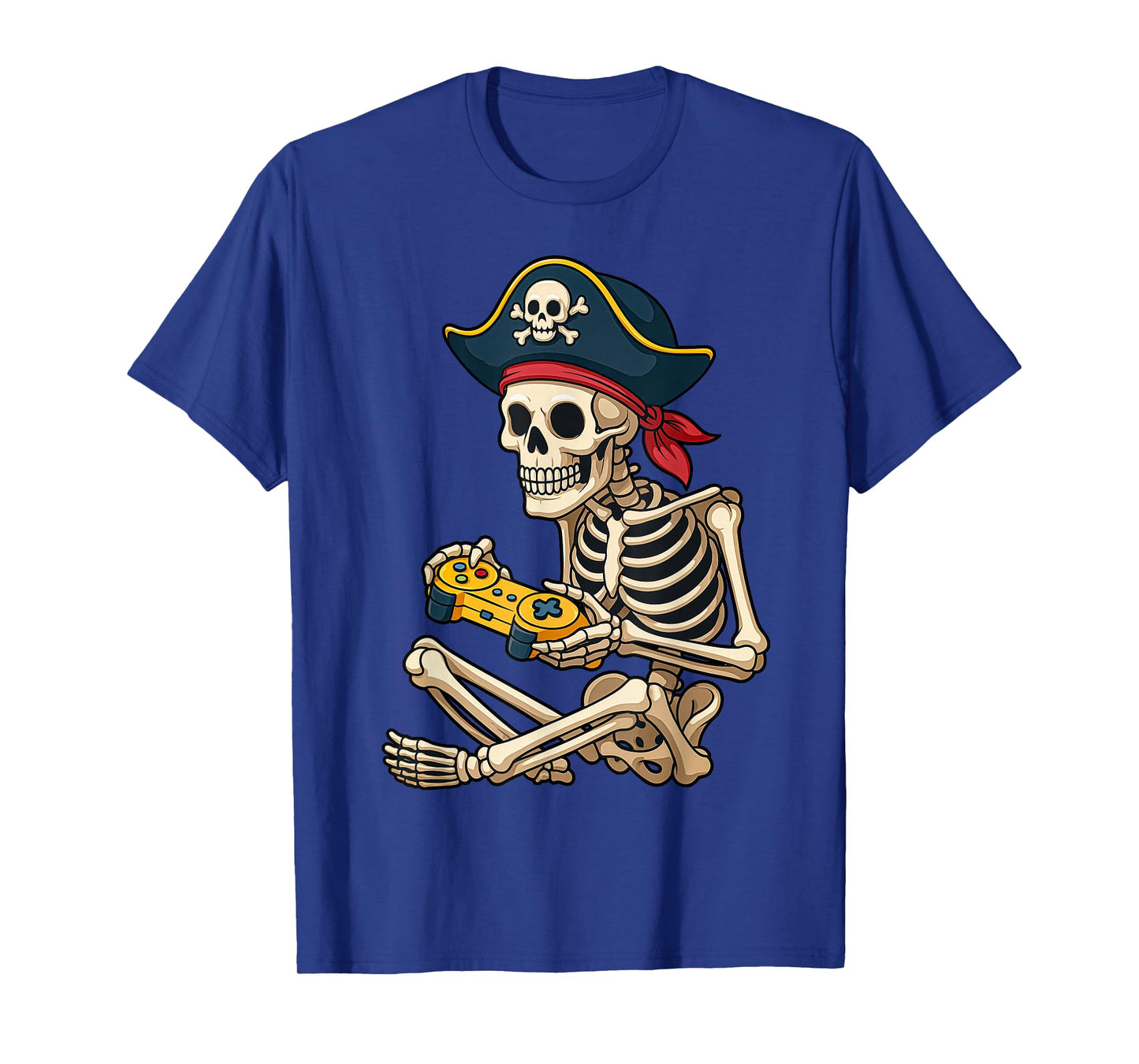 Halloween Shirts Gamer Skeleton Pirate Halloween Kids Boys T-Shirt