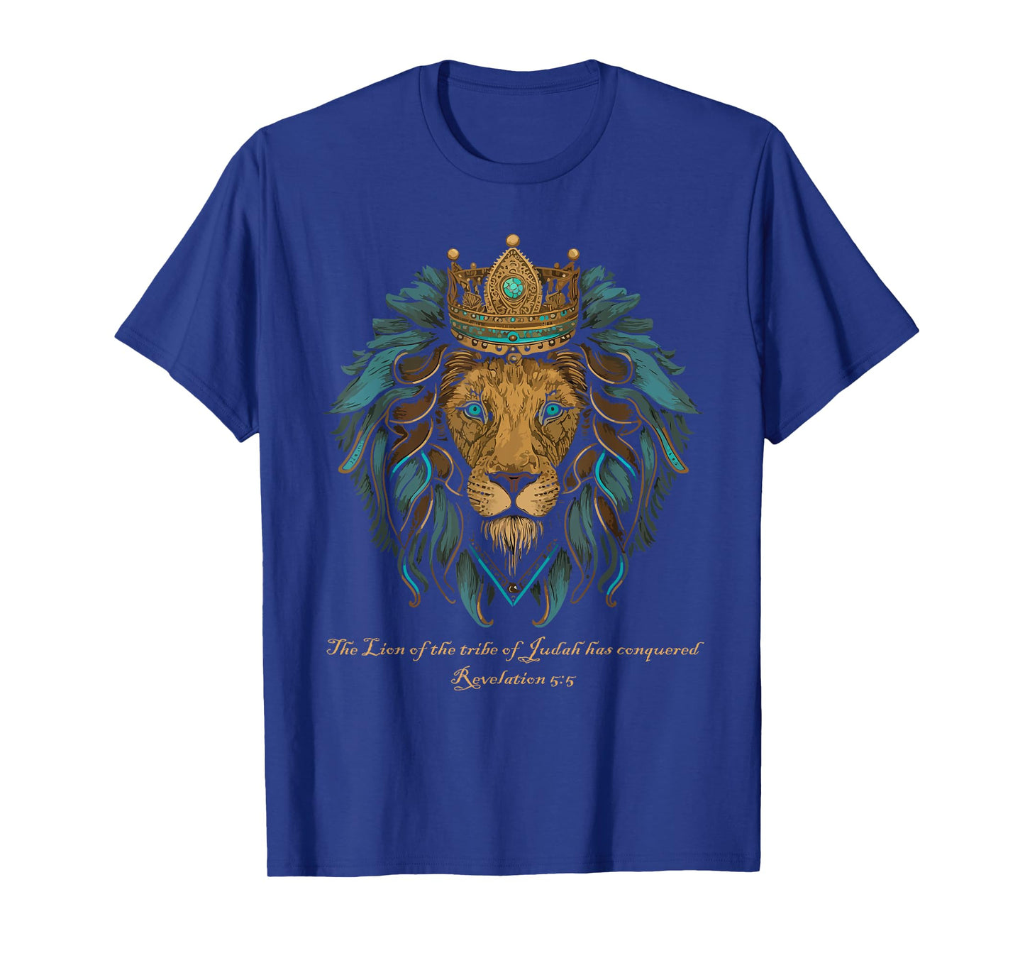 Lion of Judah Jesus Revelation Bible Verse Christian T-Shirt