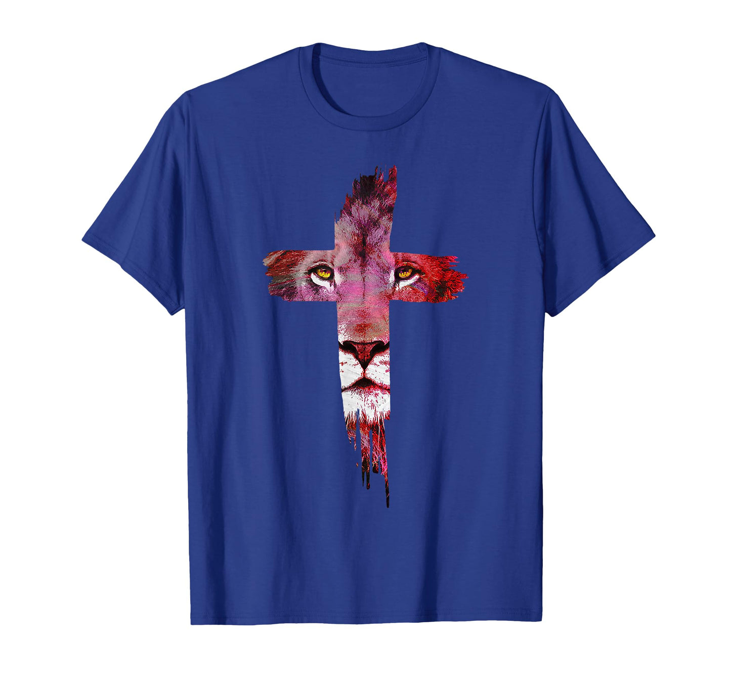 Jesus is The Lion of Judah - Colorful Cross Christian Gifts T-Shirt