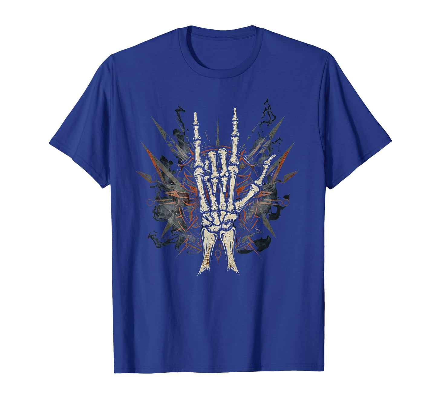 Heavy Metal Skeleton Hand Rock Concert Gifts T-Shirt