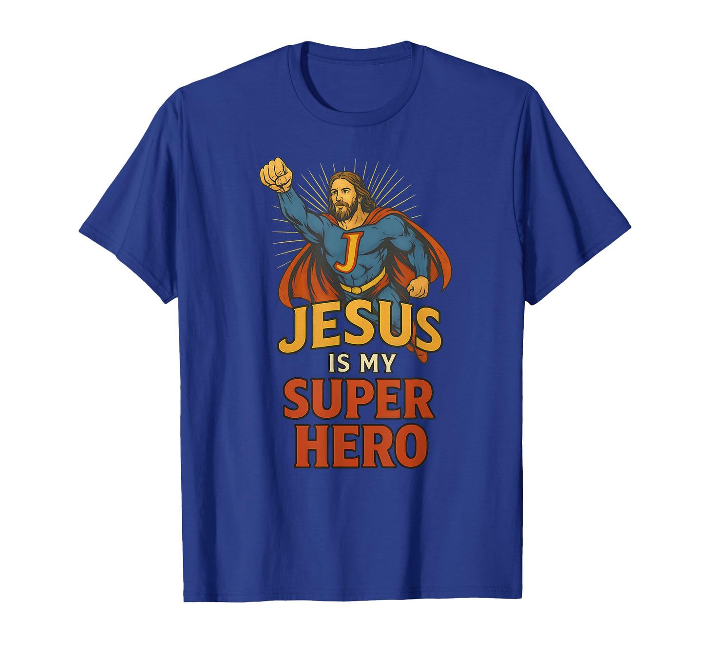 Jesus Is My Superhero Shirt for Christians Vintage T-Shirt