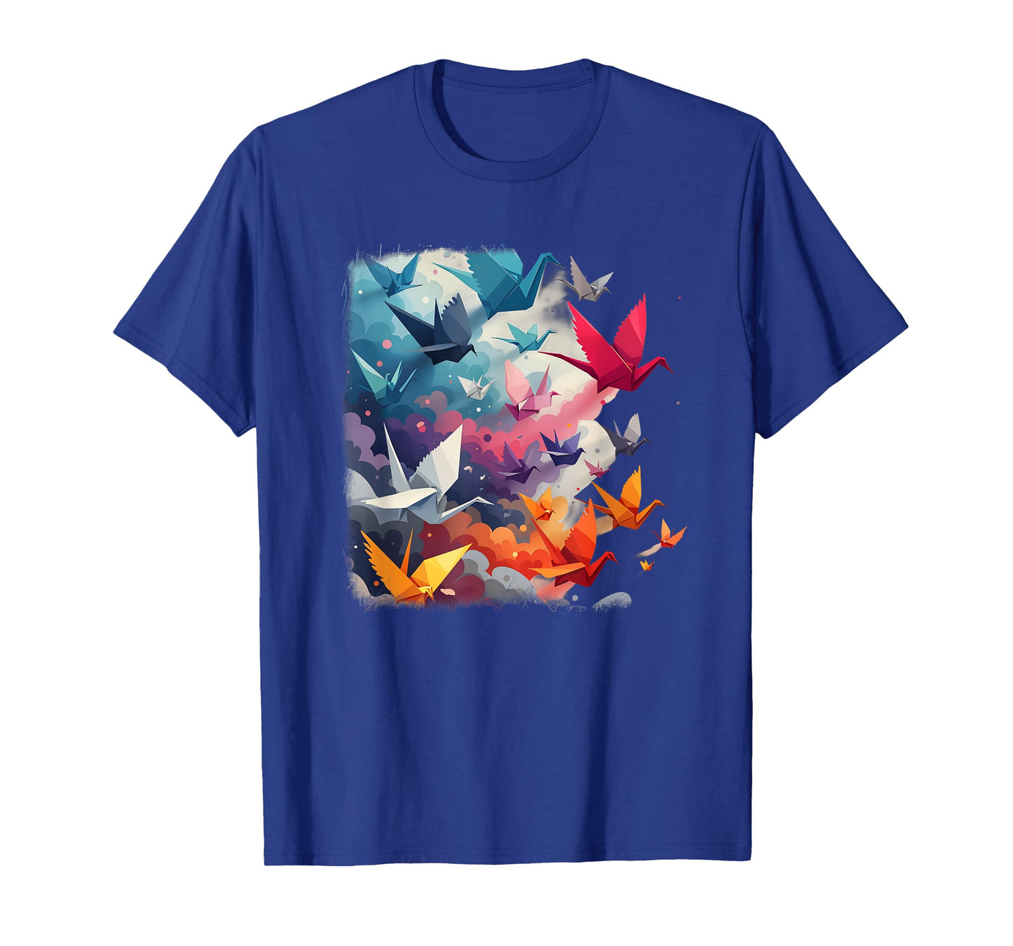 Vibrant Origami Crane Flight 0CAUEP T-Shirt
