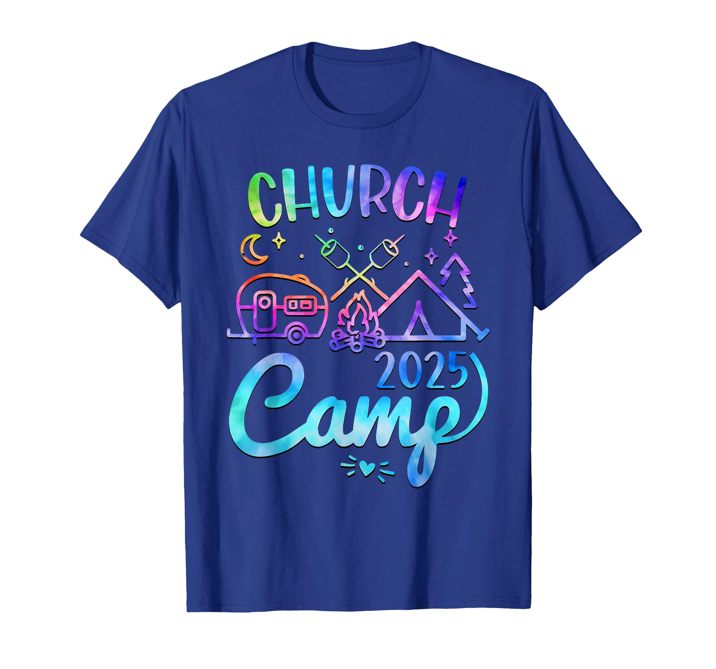 Groovy Church Camp 2025 Matching Christian Camp Family 2025 T-Shirt