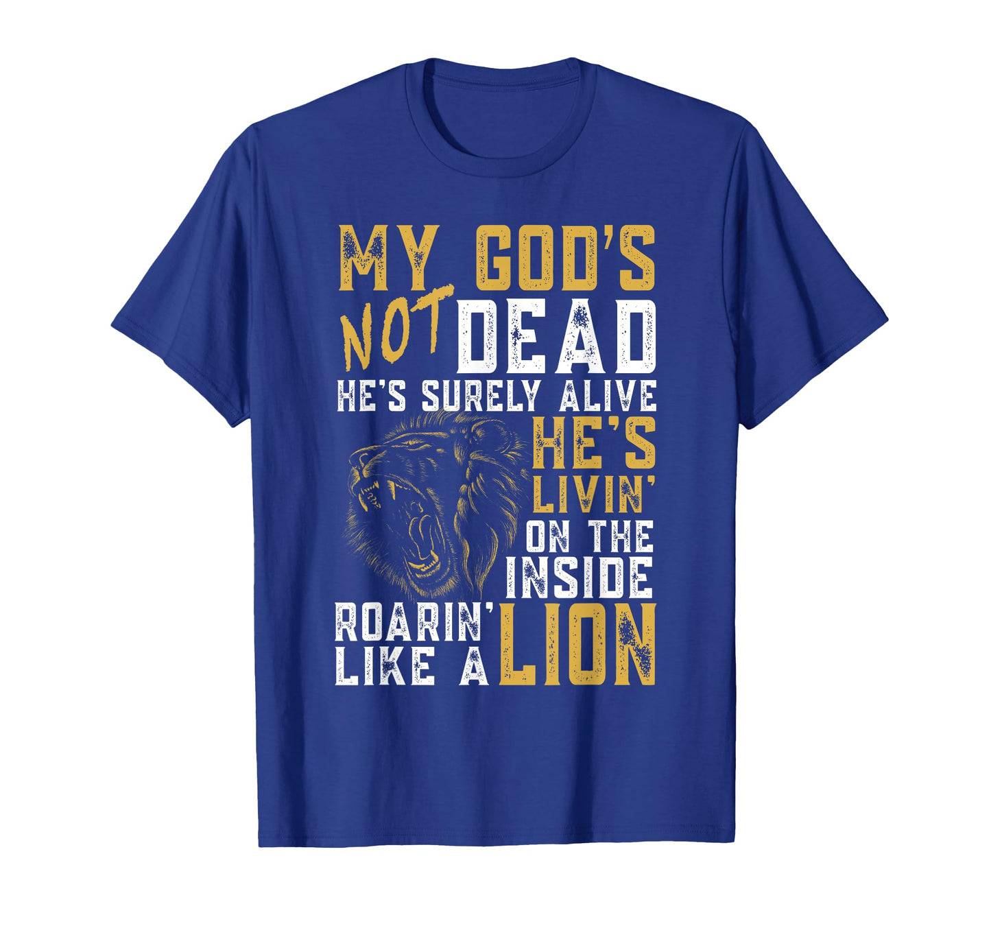 My God's Not Dead Lion Christian Christ Cross Faith T-Shirt