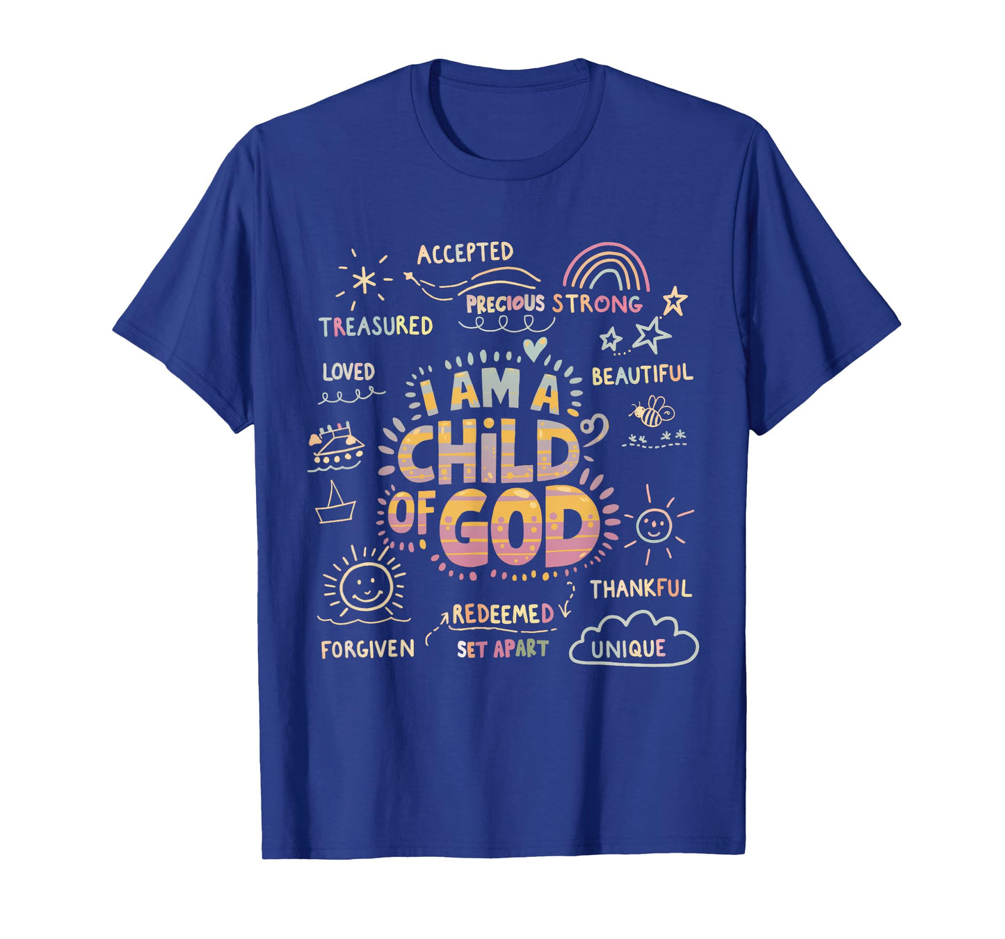 I am a Child of God Christian Retro Jesus Faith Design Gifts T-Shirt