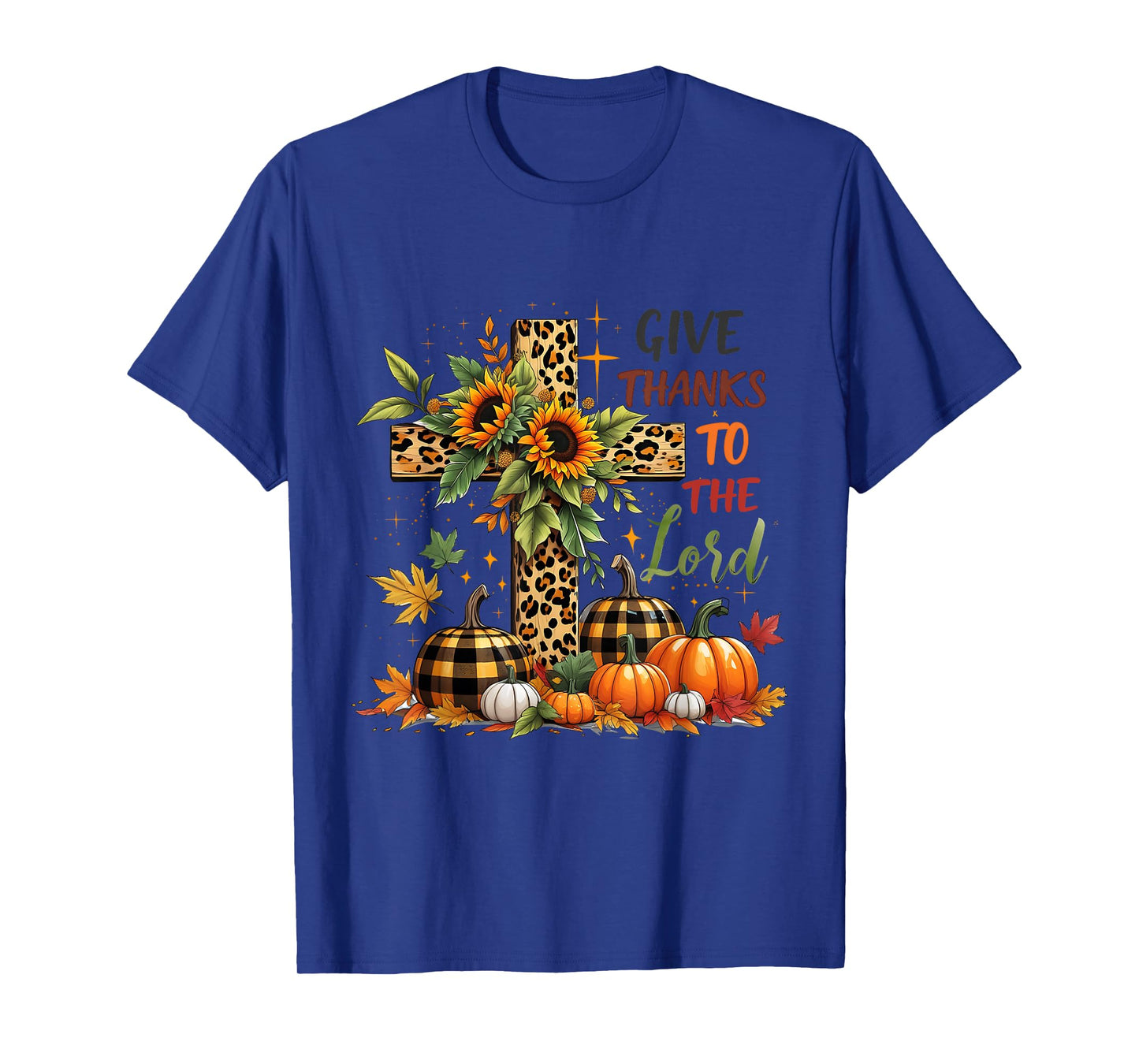 Pumpkin Thanksgiving Coquette Give Thanks to The Lord Fall T-Shirt