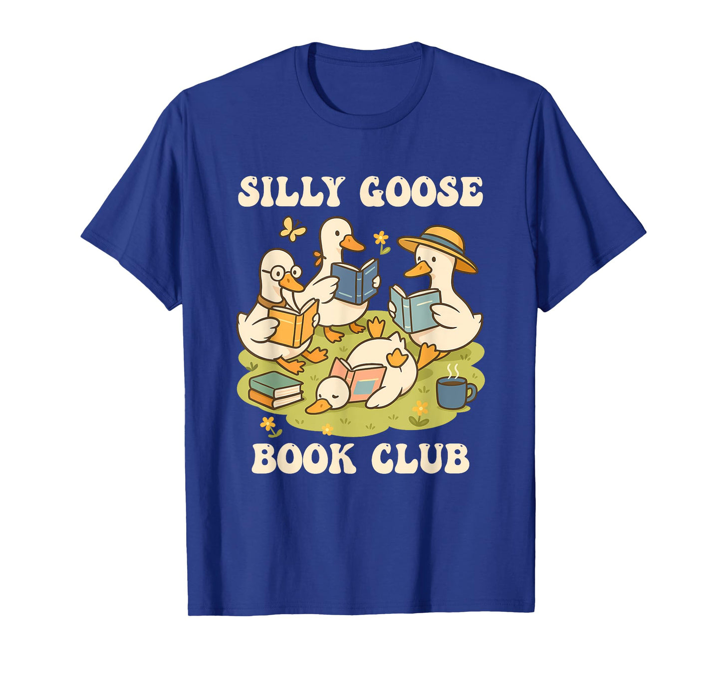 Silly-Goose Book Club Funny Goose And Book Lovers T-Shirt