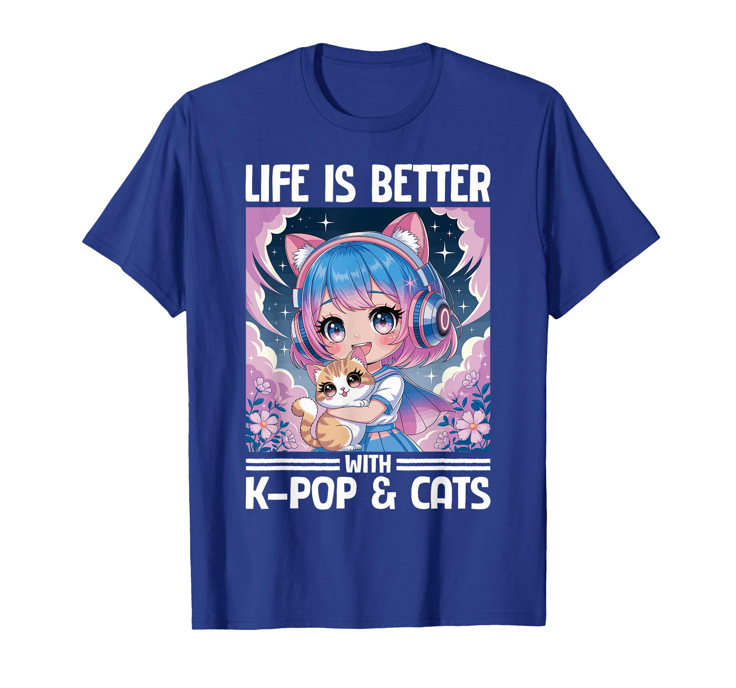 Anime K Pop & Cats Kawaii T-Shirt