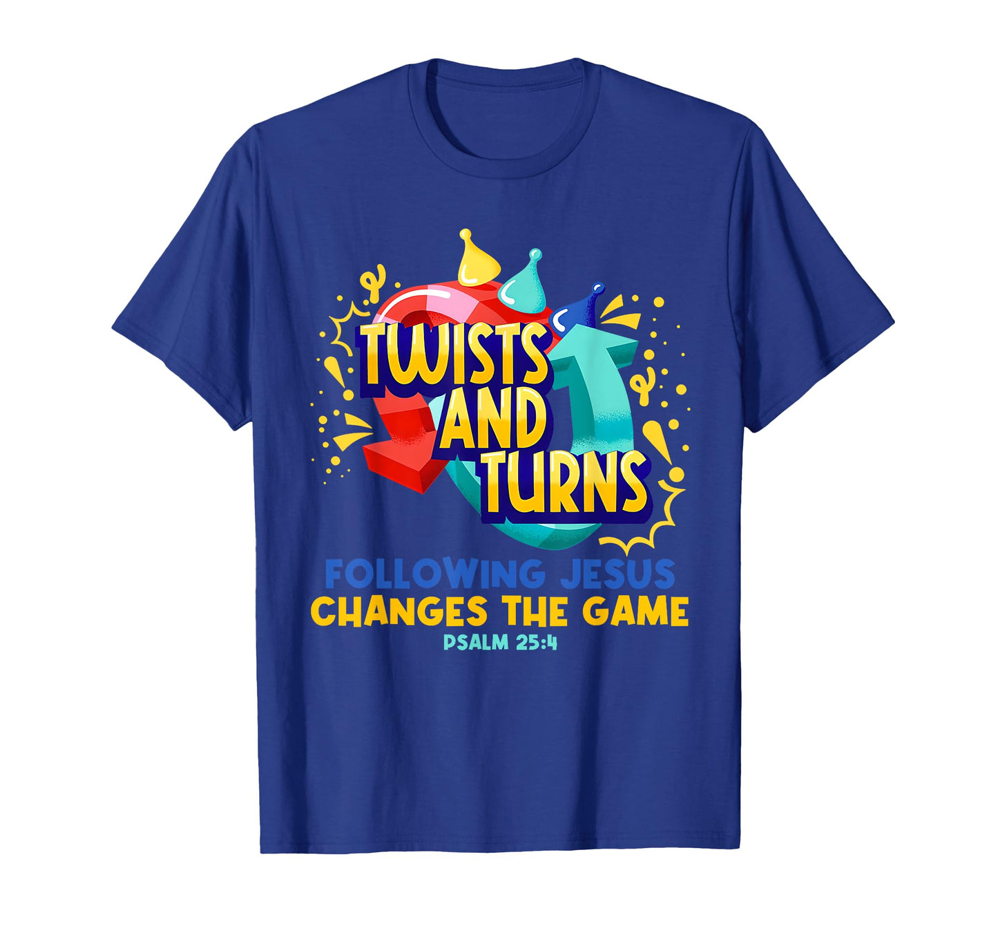 Twists and Turns Vbs Vibes Christian Games Board Funny T-Shirt