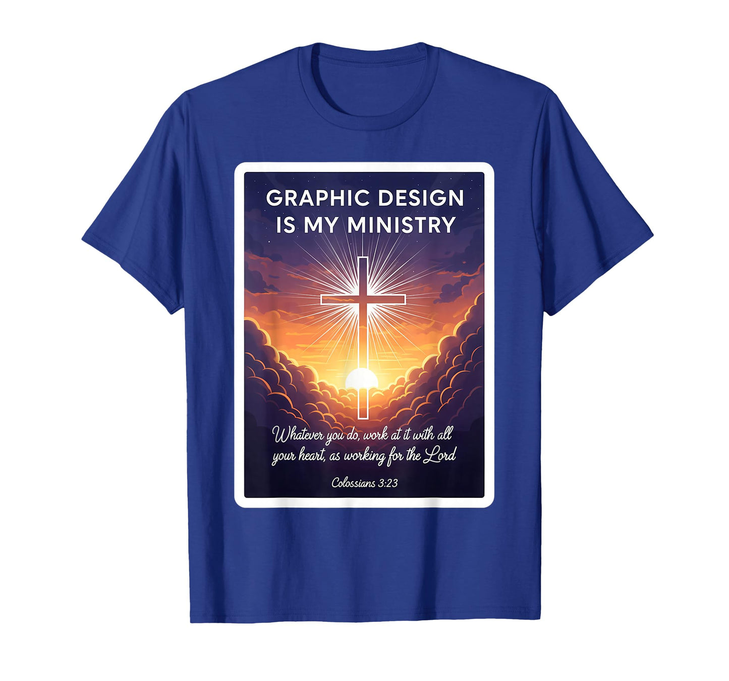 Christian Graphic Design is My Ministry Designer Jesus God T-Shirt
