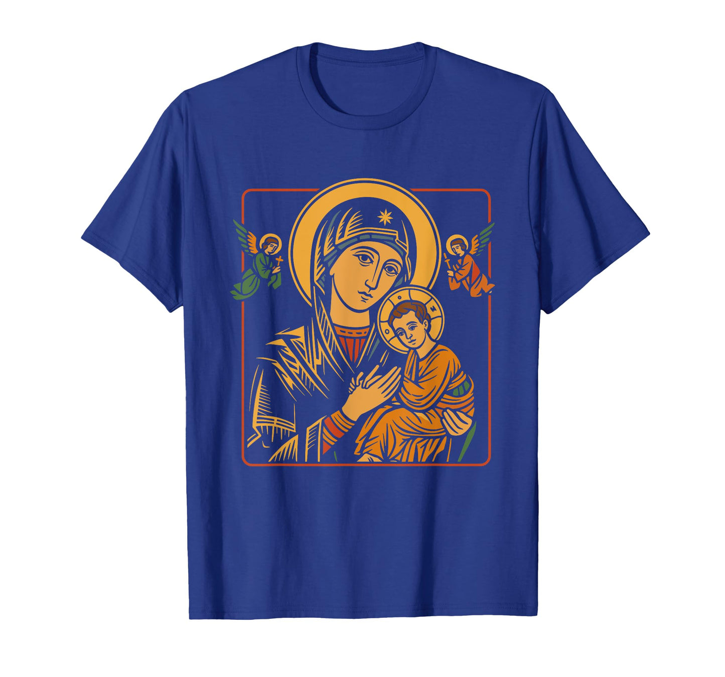 Our Lady of Perpetual Help Icon Mother Mary T-Shirt