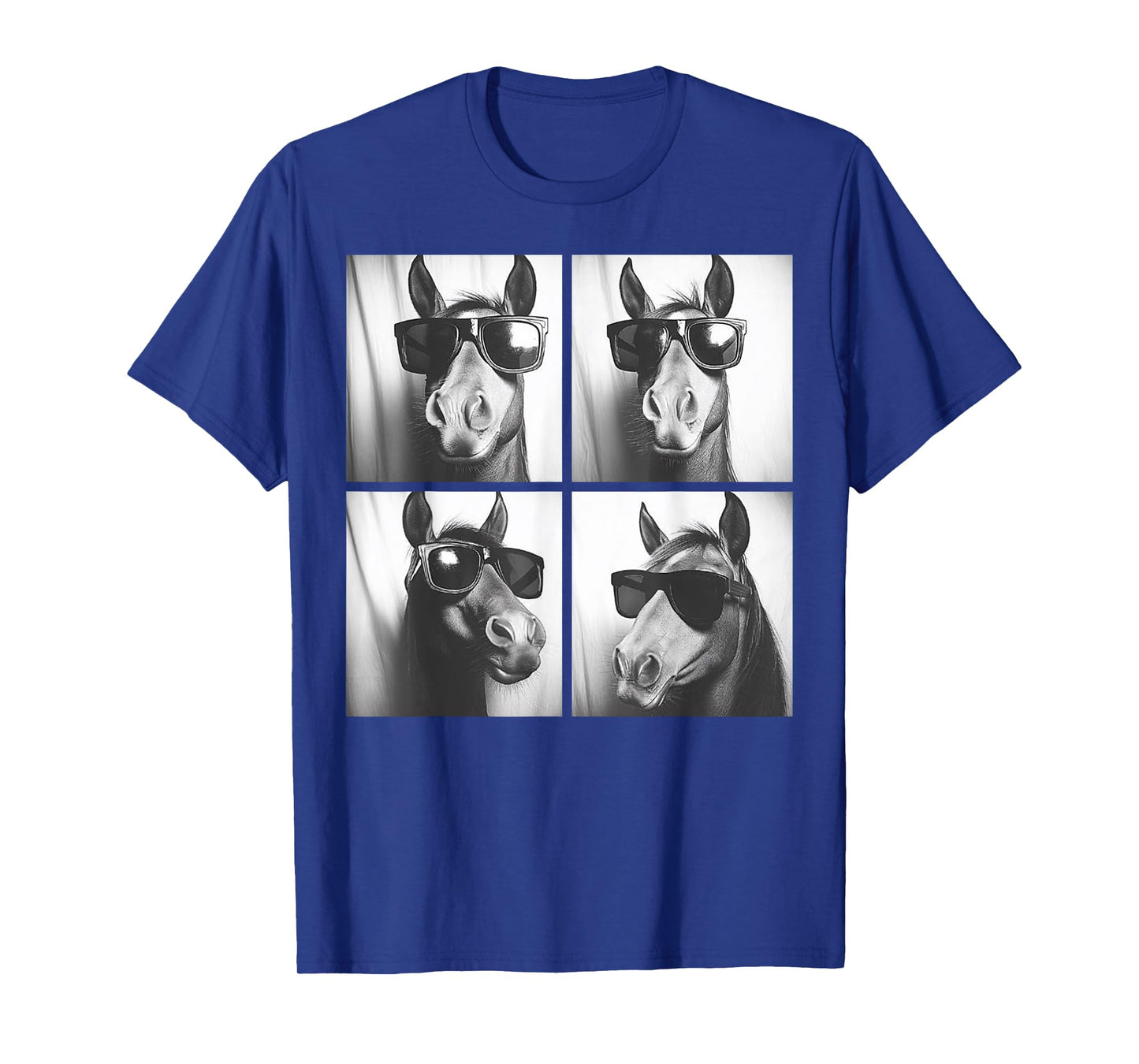 Funny Horse Wearing Sunglasses Photobooth Selfie Farm Animal T-Shirt