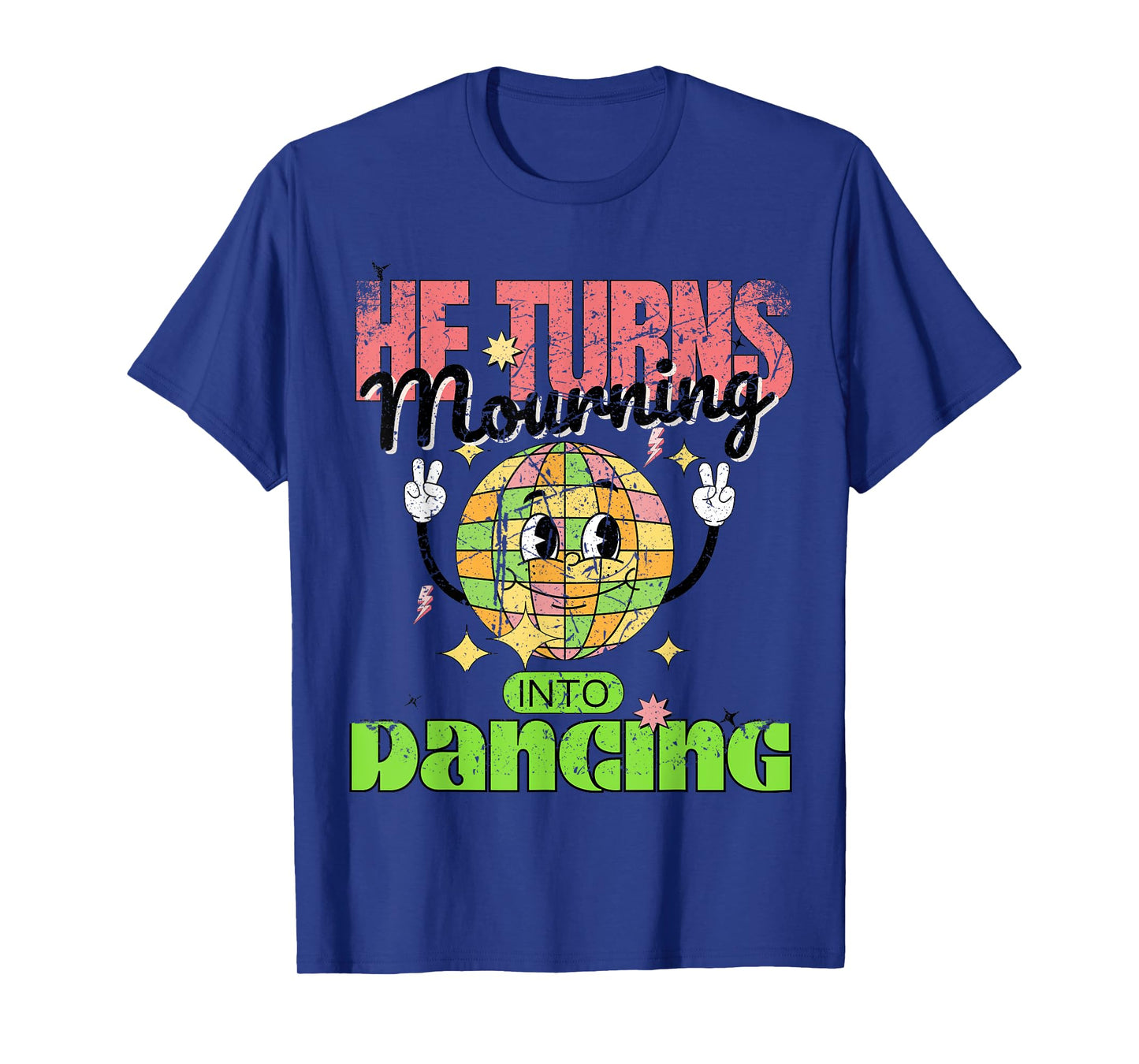Psalm 30:11 He Turns Mourning To Dancing Christian Retro 70s T-Shirt