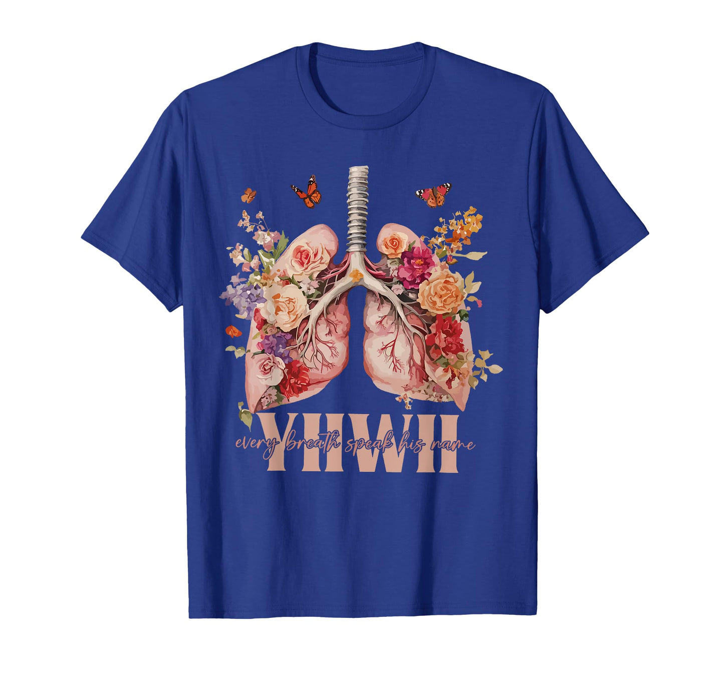 YHWH Lungs Christian Breath Speaks His Name T-Shirt