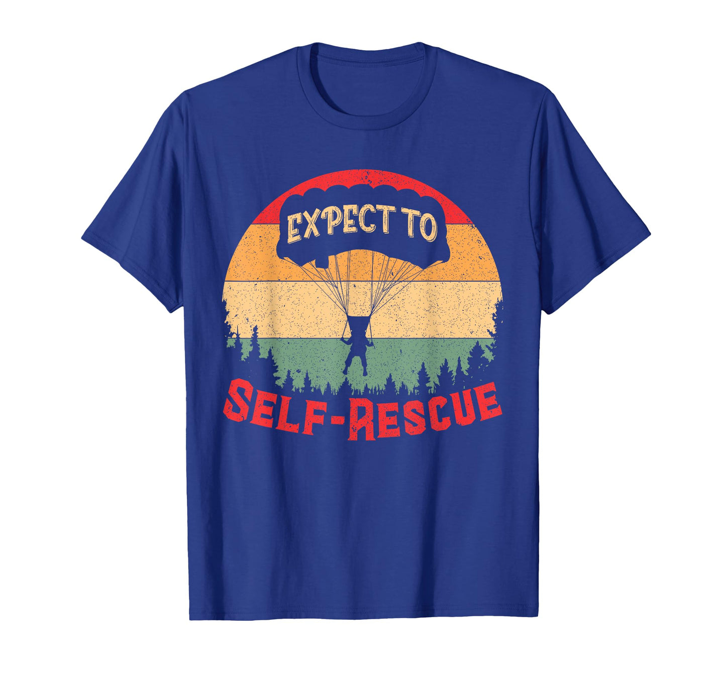 Expect To Self Rescues Vintage Sunset Quote Inspiration T-Shirt