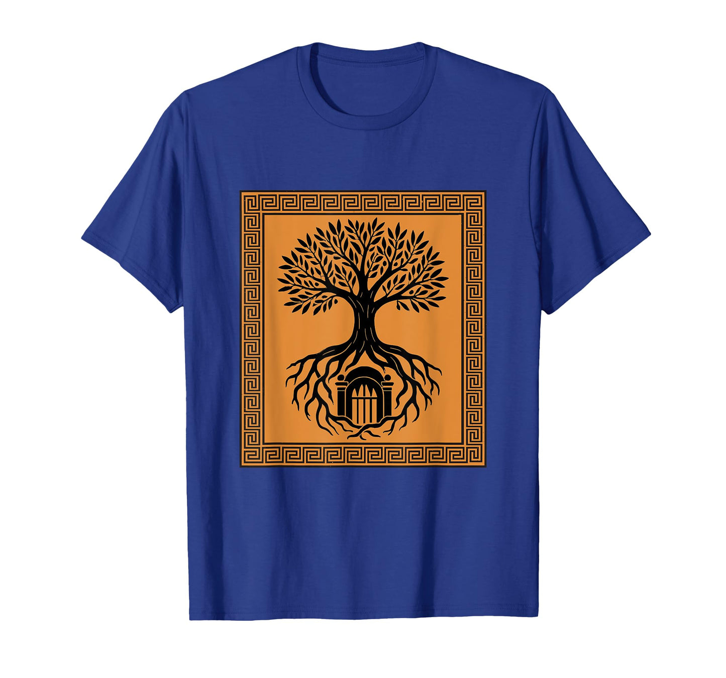 Vintage Tree Hades Gate Ancient Greece Art Greek Mythology T-Shirt